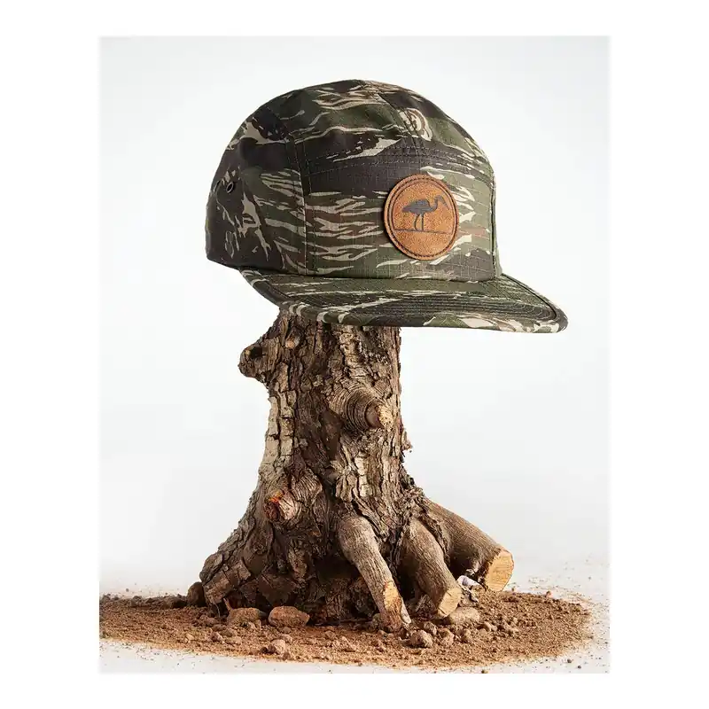 Dernier Modèle LOC Heron Leather Patch Cap