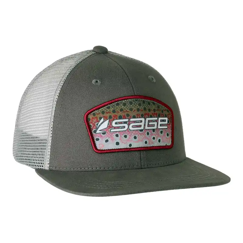 Sage Hat Patch Trucker Rainbow Trout – Casquette Top Vente