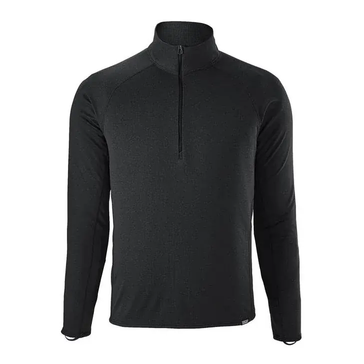 Vente Directe Patagonia M‘s Capilene Midweight Zip-Neck Black - Sous-vêtement fonctionnel