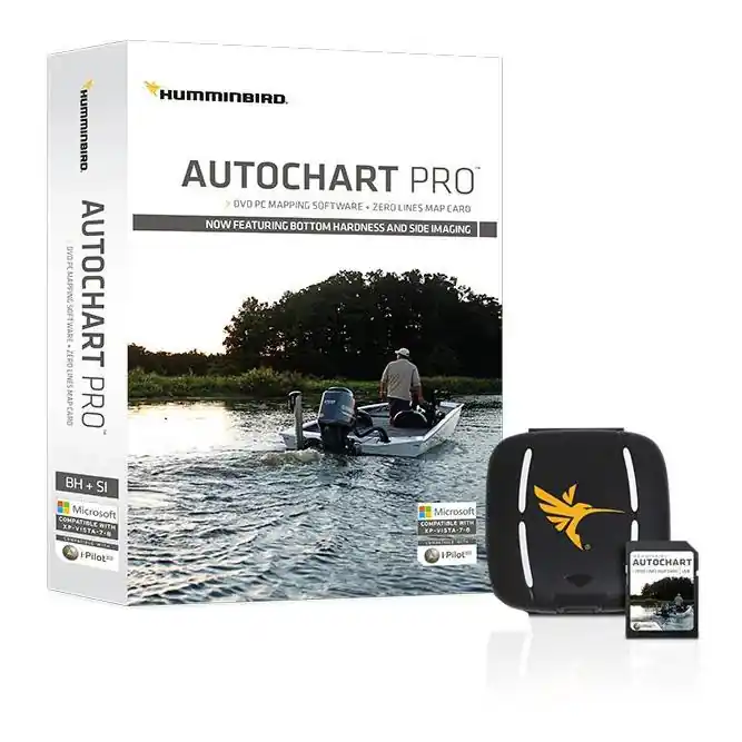 Humminbird AutoChart PRO Software incl. Carte Zero Lines SD Europe Offre Exclusive