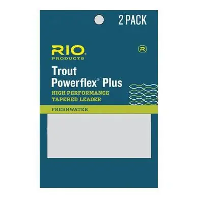 Rio 7.5ft Powerflex Plus Tapered Leader 2Pack - Bas de ligne mouche Meilleure Vente