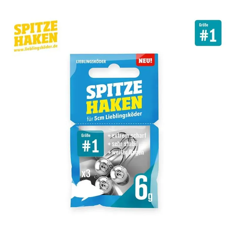 Lieblingsköder Spitze Haken 1 3pcs. – Tête plombée Livraison Express
