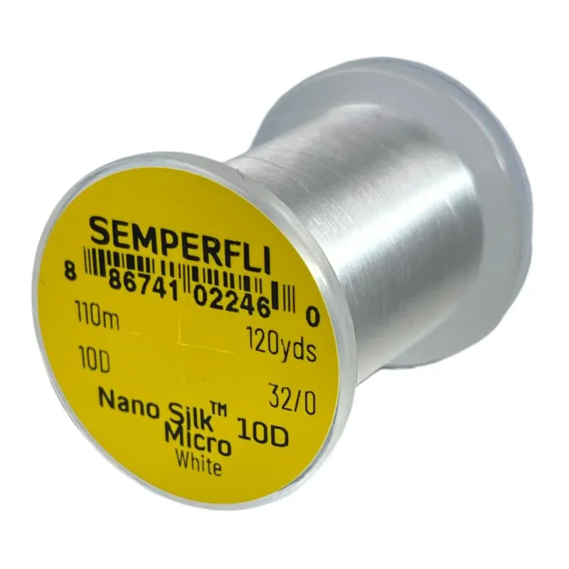 Meilleur Choix Semperfli Nano Silk Micro 10D – White – Soie de montage