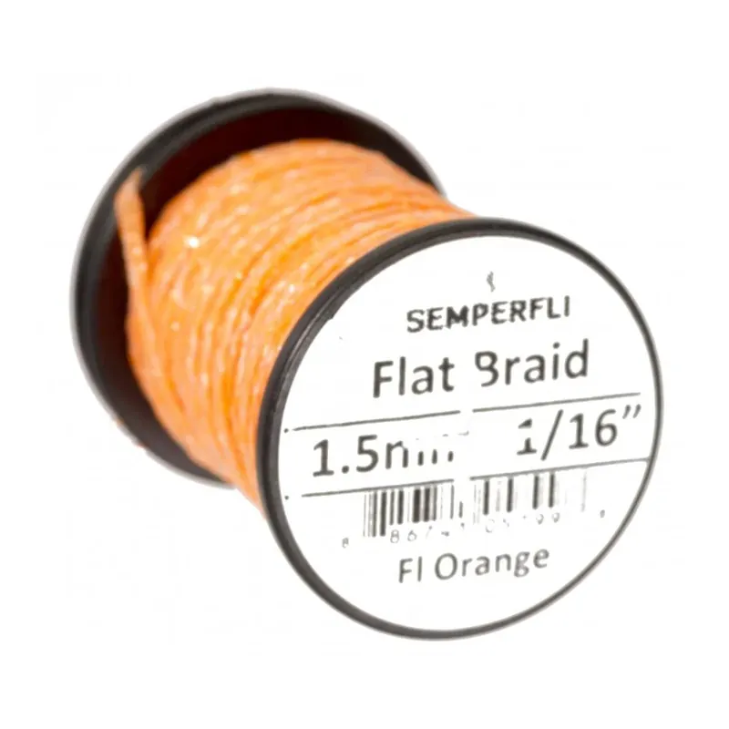 Semperfli Flat Braid 1,5 mm – Fl. Orange Petit Prix
