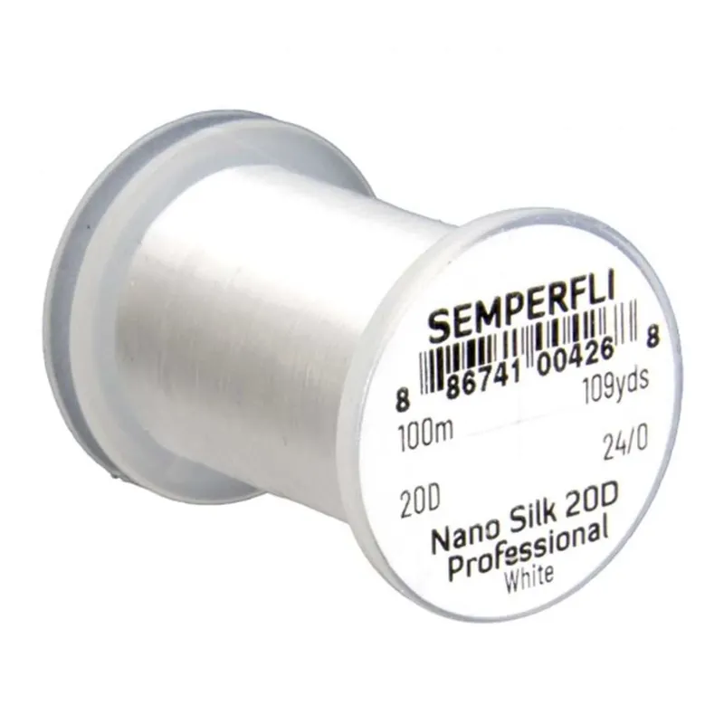 Semperfli Nano Silk Pro 20D - White - Soie de montage Offre Spéciale
