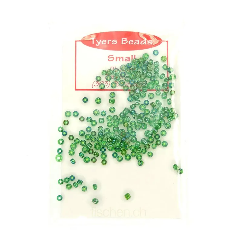 Affaire À Saisir Hareline Dubbin Tyers Glass Beads – Irr. Caddis Green – Têtes verre