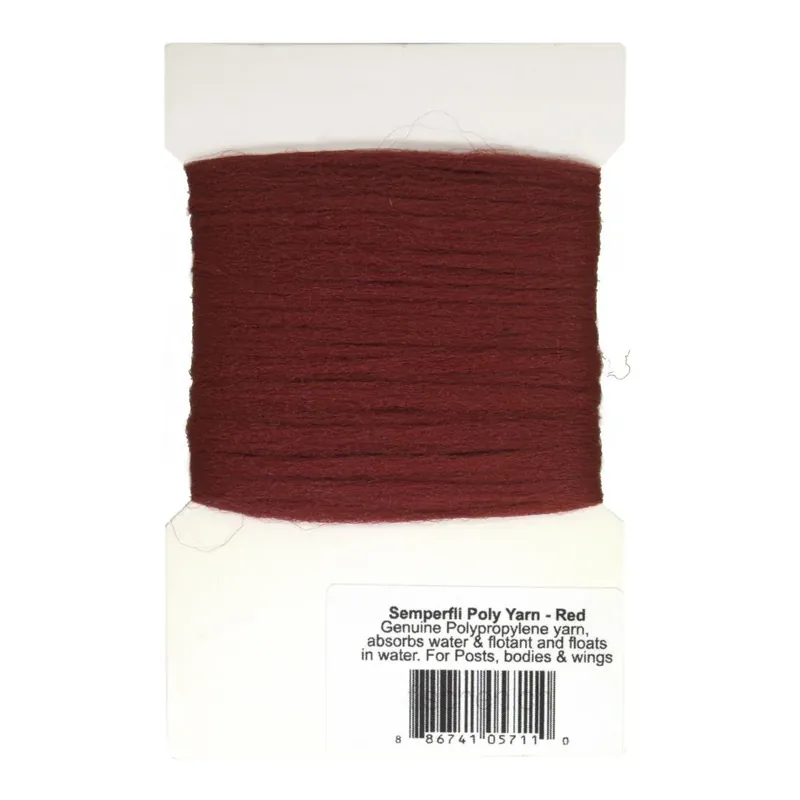 Populaire Semperfli Poly-Yarn – Red