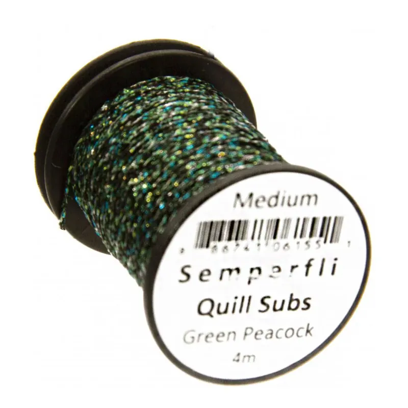 Seulement Aujourd&rsquo;hui Semperfli Quill Subs – Green Peacock