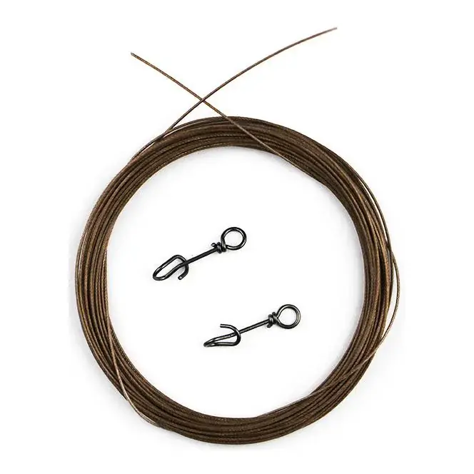 Nouvelle Collection Fulling Mill 49 Strand Trace mit 2 Clips - Bas de ligne acier