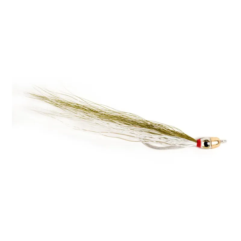 Guideline Jiggy Fly Dk. Olive/White - Streamer Dernier Modèle