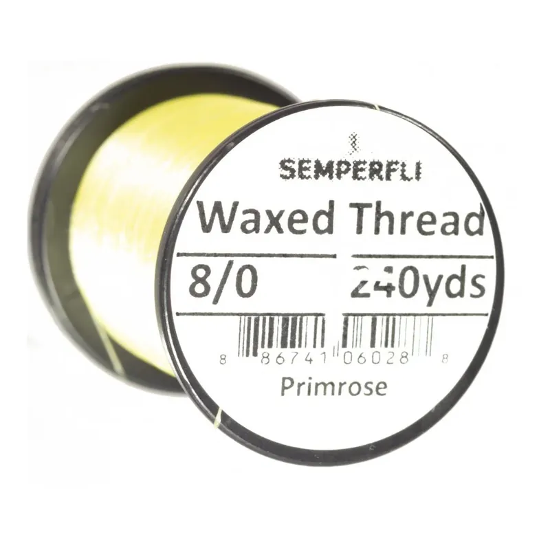 Prix Réduit Semperfli Waxed Thread - Primrose - Soie de montage