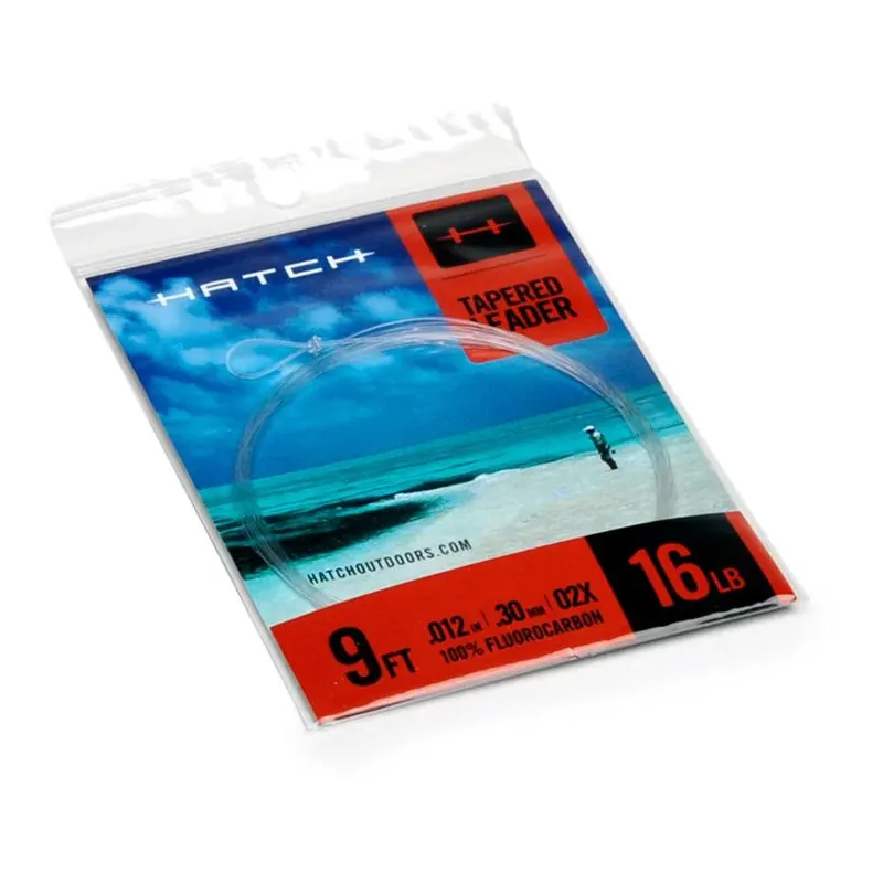Commander Vite Hatch Saltwater Tapered Leader Fluorocarbon 9ft - Bas de ligne mouche