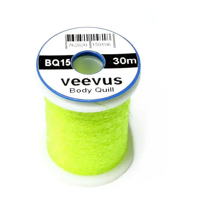 Veevus Body Quill - Fluo Yellow - Matériau pour corps Prix Promo
