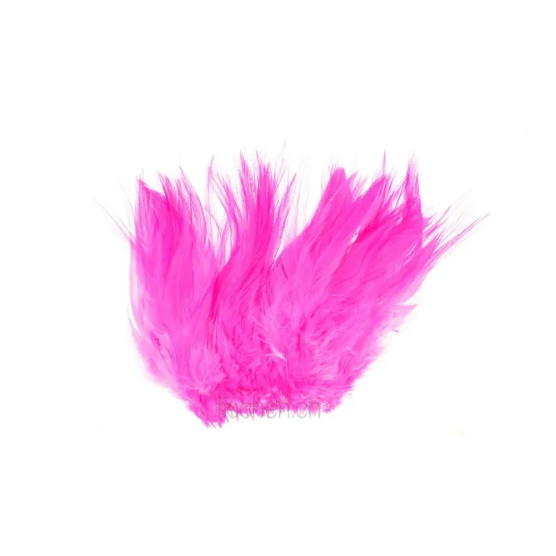 Soldes Hareline Dubbin Strung Chinese Saddle Hackle – Fluo Cerise