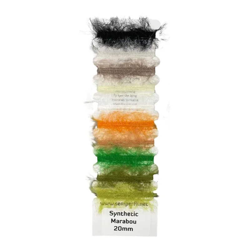 Semperfli Synthetic Marabou 20mm Multicard Dernier Modèle