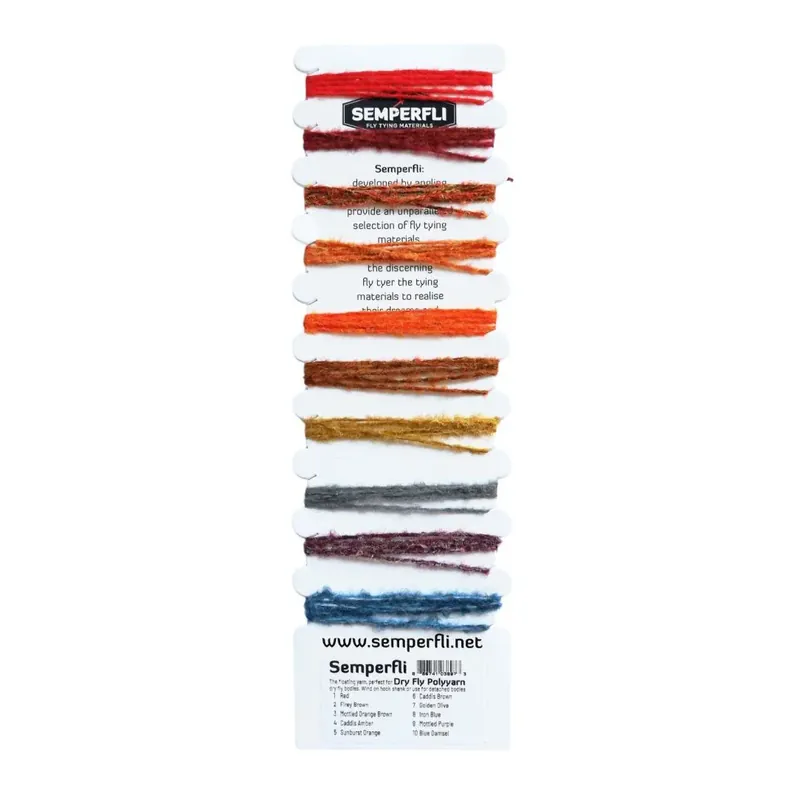 Semperfli Dry Fly Polyyarn Multicard Vente Directe