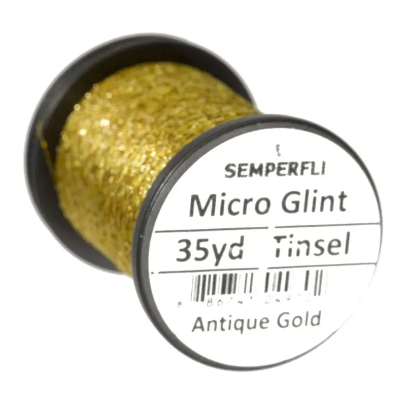 Semperfli Micro Glint – Antique Gold – Nymph Tinsel Vente Flash