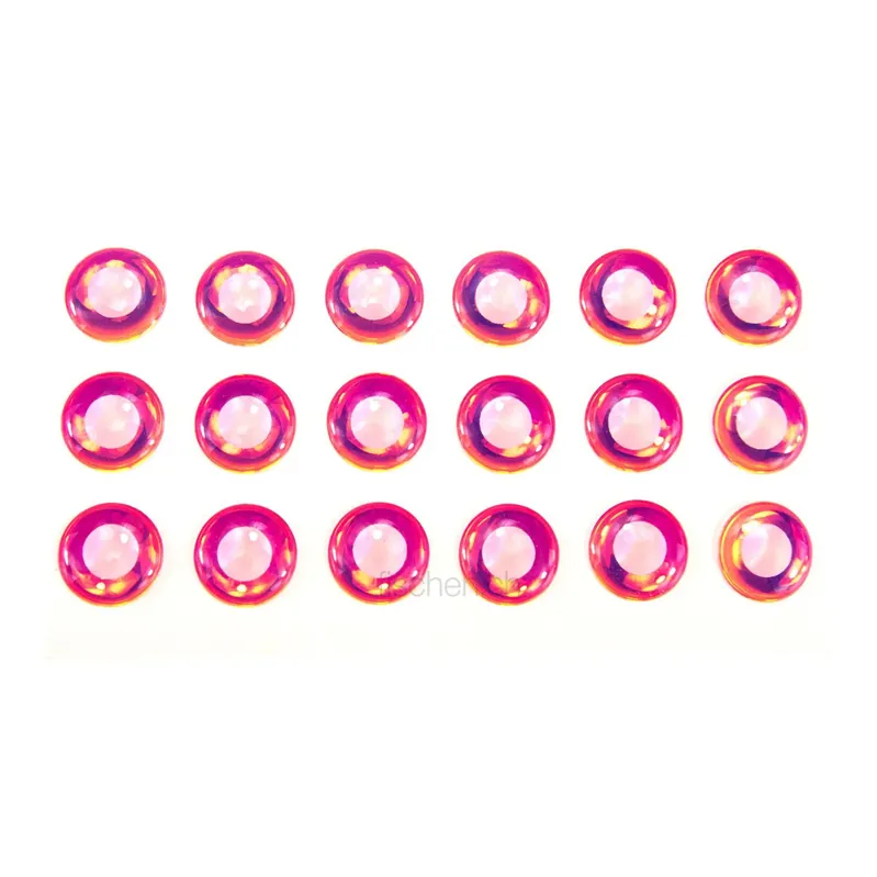 Fly-Dressing Bauer Epoxy Eyes - White/Pink - Yeux Solde