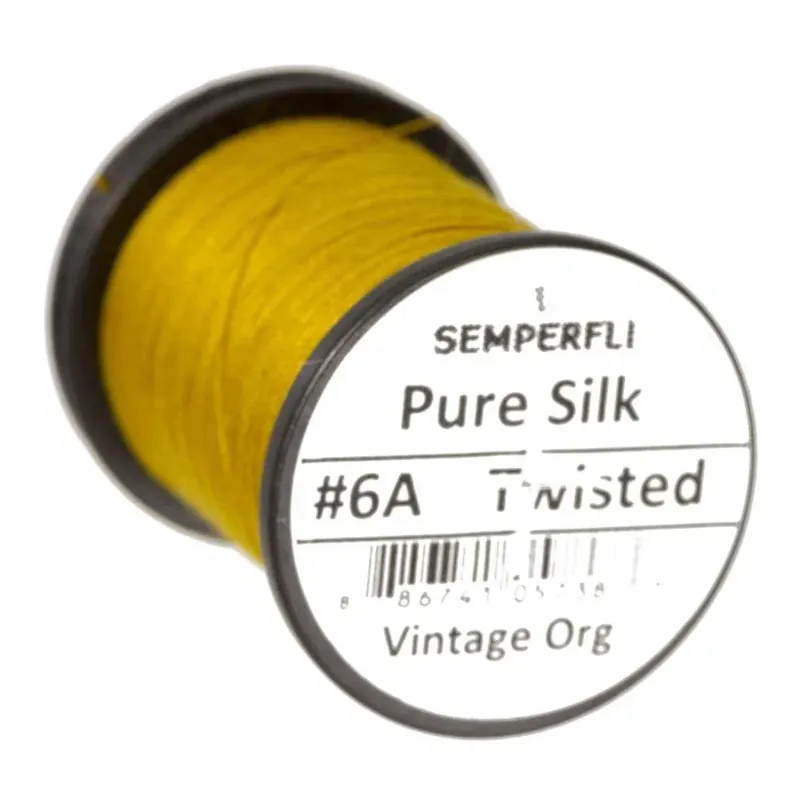 Semperfli Pure Silk - Vintage Orange - Soie de montage Nouvelle Collection