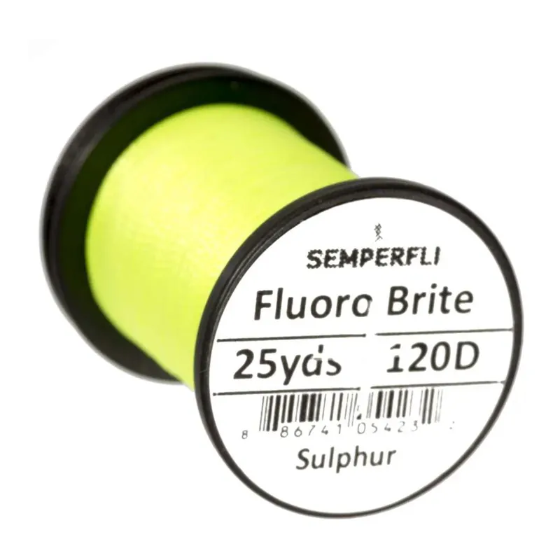 Commander Maintenant Semperfli Fluoro Brite – Sulphur – Soie de montage