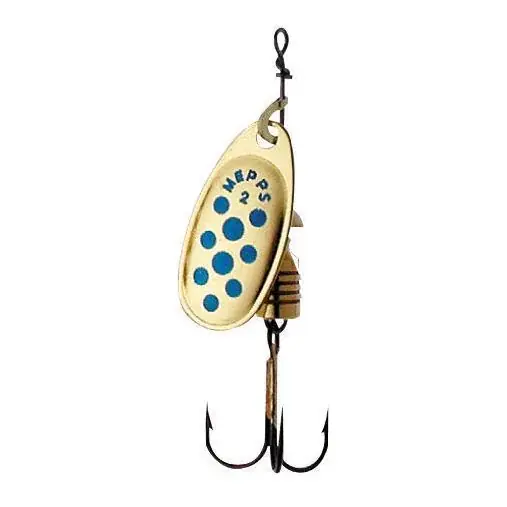 Pas Cher Mepps Comet gold/blau - ohne Widerhaken - Spinner
