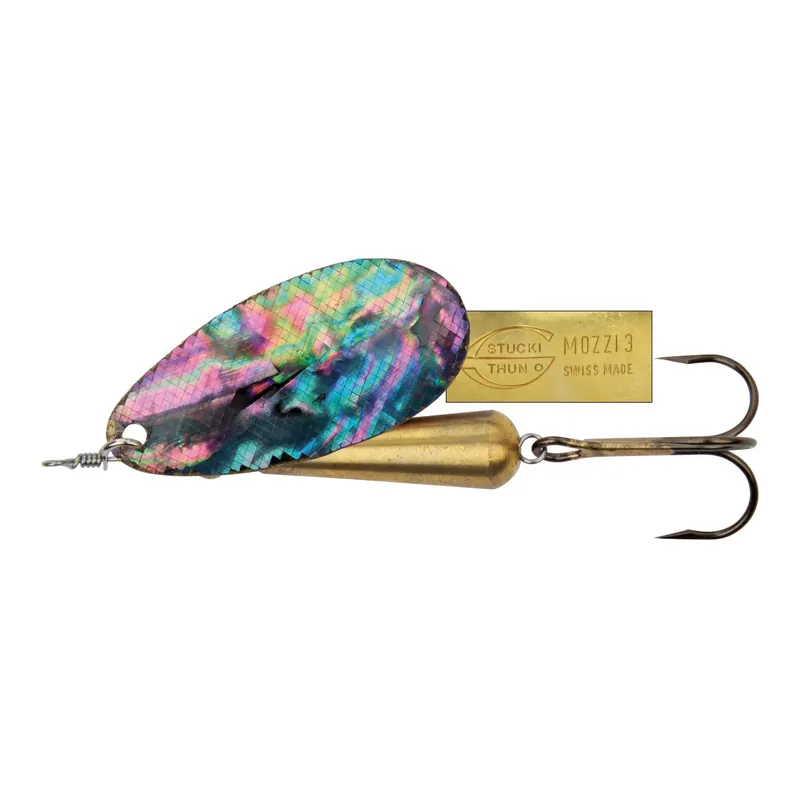 Stucki Fishing Brauen Pearl II foncé - sans ardillons - Cuillère tournante Expédition Rapide