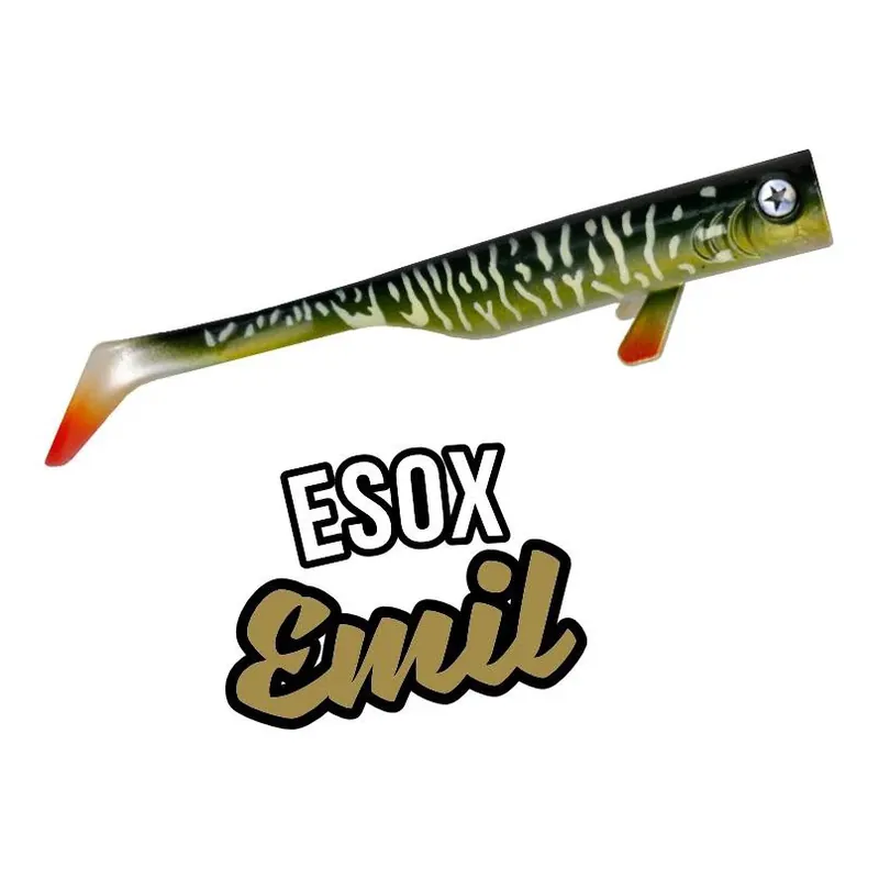LMAB Drunk Bait Esox Emil 16cm - Leurre souple Authentique