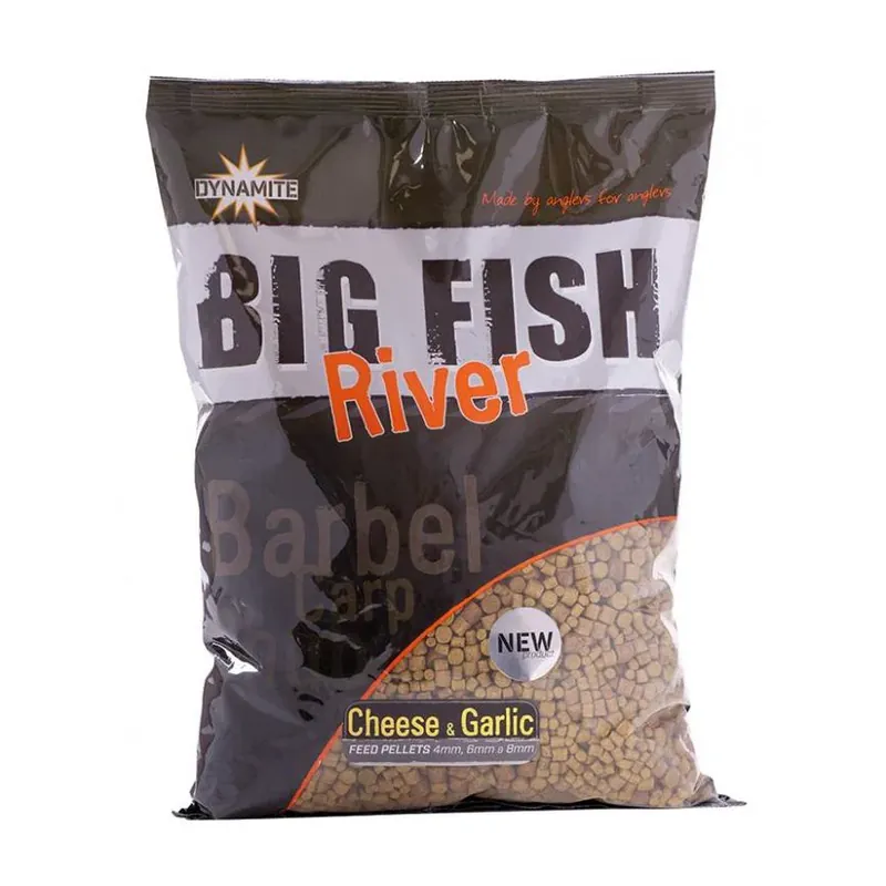 Dynamite Baits Big Fish River Feed Pellets Cheese & Garlic - Pellets Promotion
