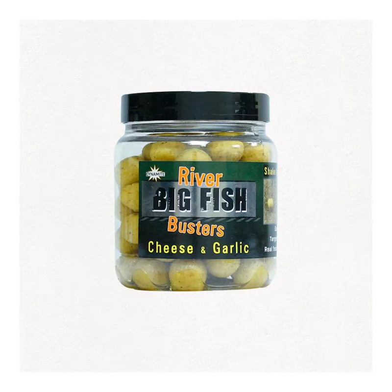 Expédié Aujourd'hui Dynamite Baits Big Fish River Busters Cheese & Garlic - Hakenköder
