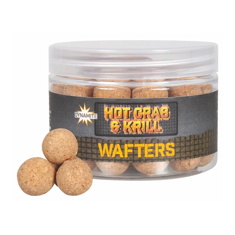 Nouvel Arrivage Dynamite Baits Big Fish Hot Crab & Krill Wafters - Boilies