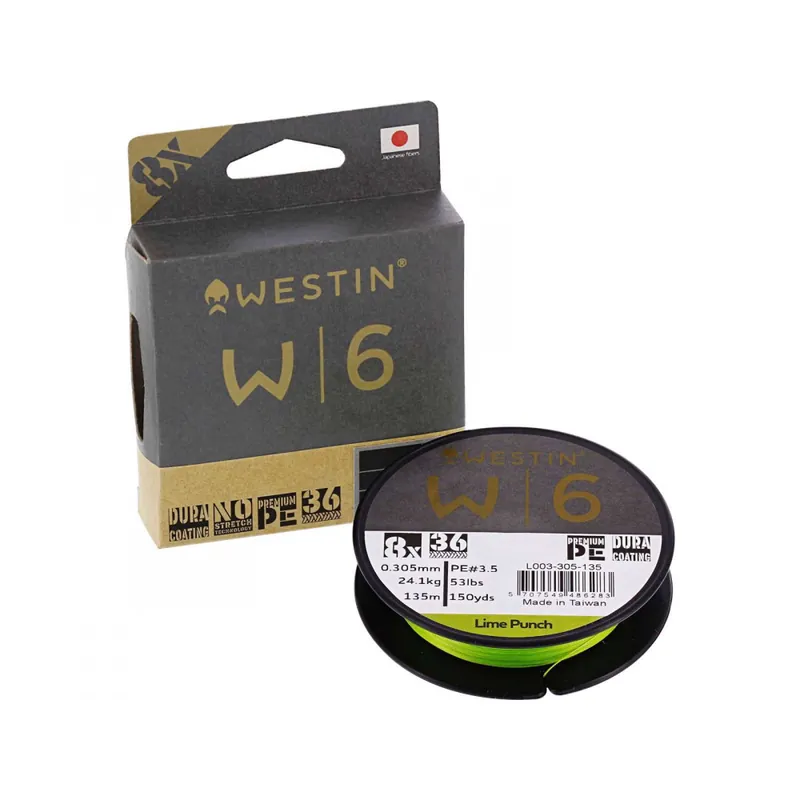Tresse W6 8 Braid Lime Punch Westin 135m Solde