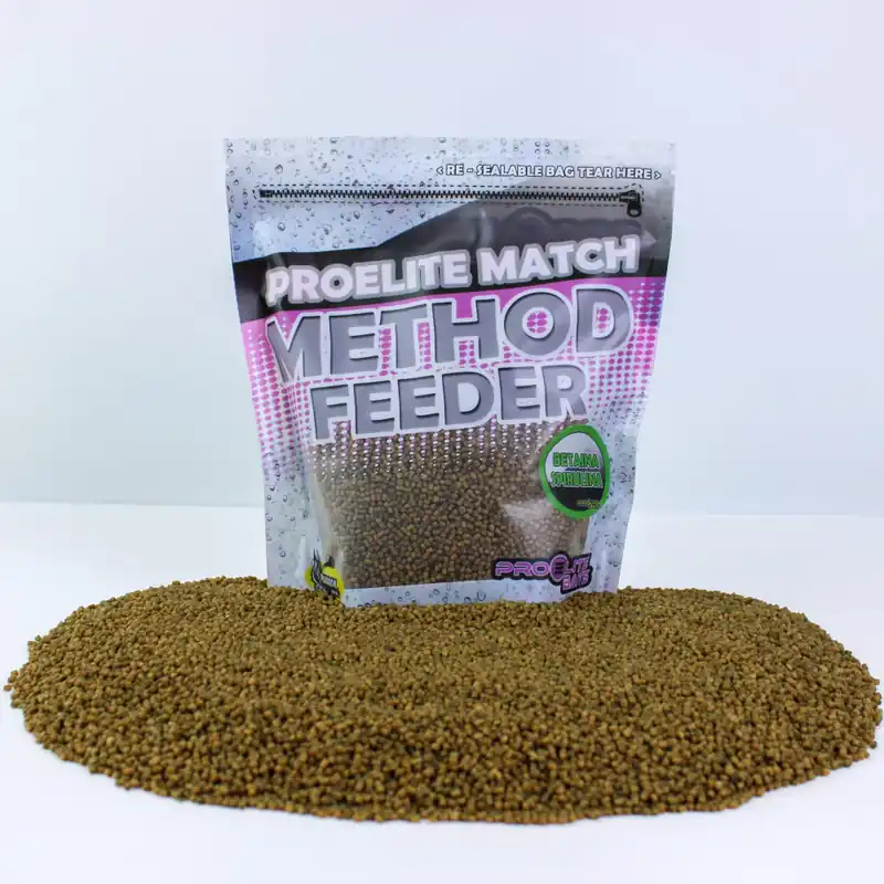 Betaina Spirulina Method Feeder Pellets 2Mm – Pro Elite Bait 600gr Jusqu&rsquo;à Épuisement Des Stocks