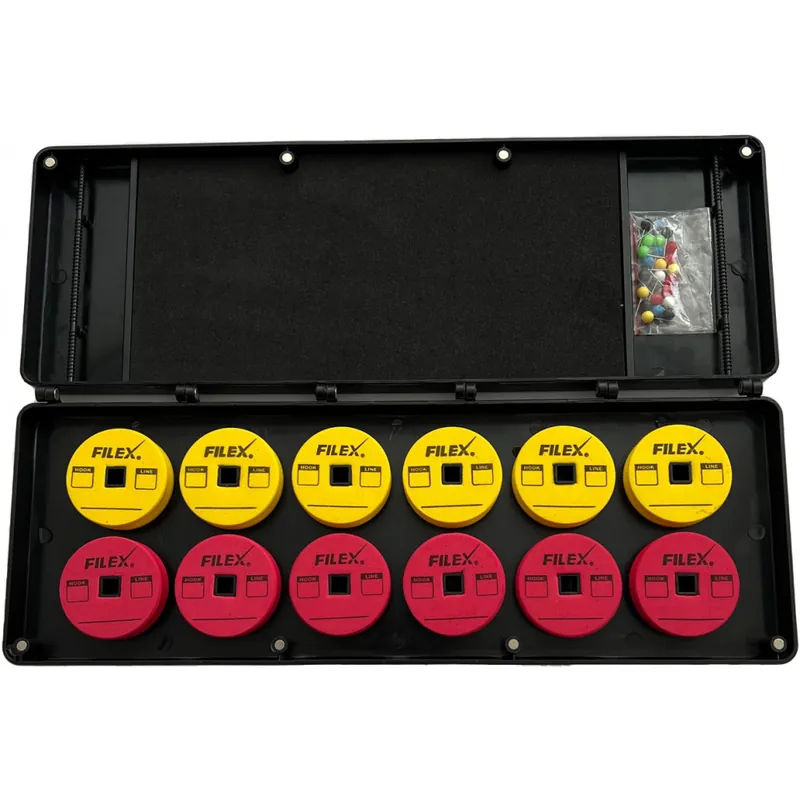Boite a bas de ligne Filex Rig Case Fil 12 bobines Expédition Rapide
