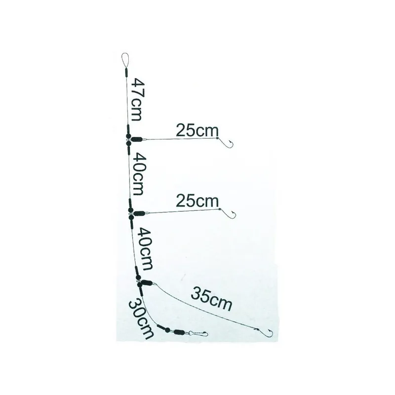 Bas De Ligne Triple Compétition Asari 1/0 Pas Cher