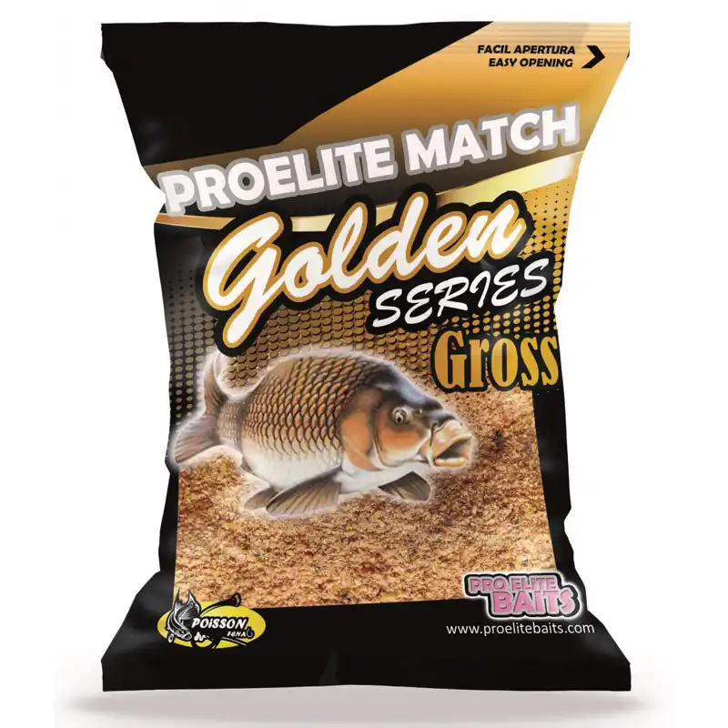 Amorce Platinum Golden Carpe Gross 1kg Pro Elite Baits Soldes