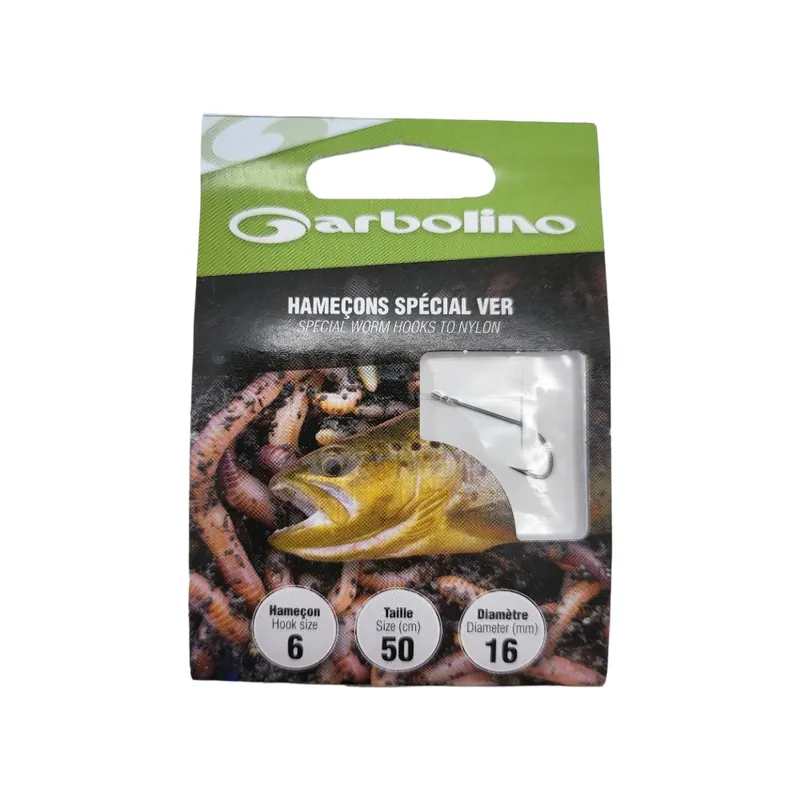 Haute Qualité Hameçon Garbolino Spécial Vers