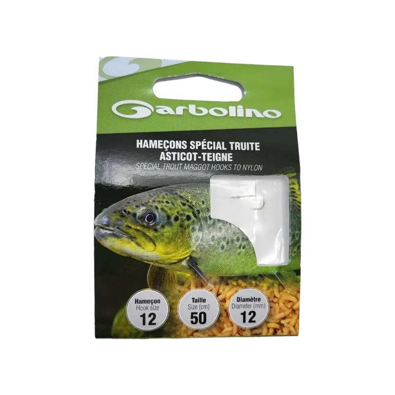 Top Vente Hameçon Garbolino Spécial Truite Asticots Teignes