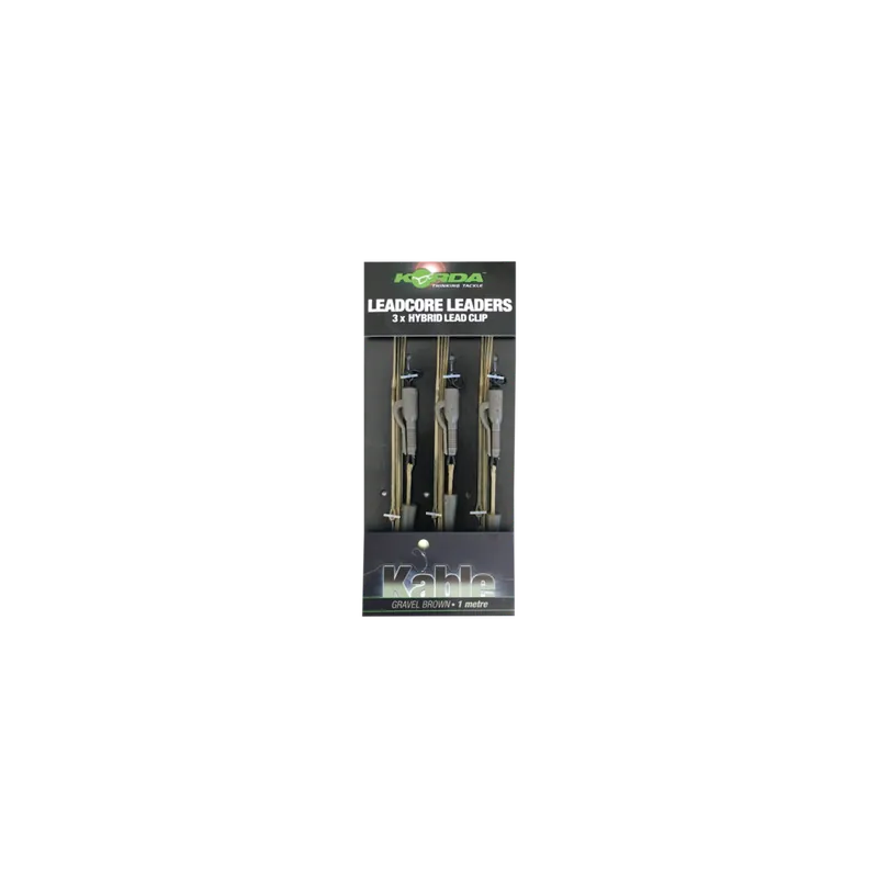 Promotion Leadcore Leader Hybrid Lead Clip Gravel Korda par 3