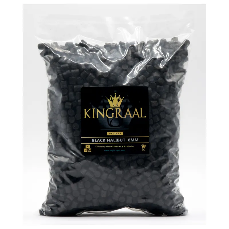 Pellet Black Halibut 8mm 1.750kg Kingraal Prix Cassé