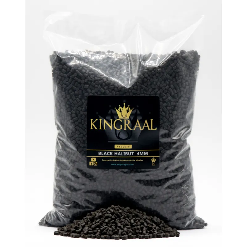 Prix Réduit Pellet Black Halibut 4mm 1.750kg Kingraal