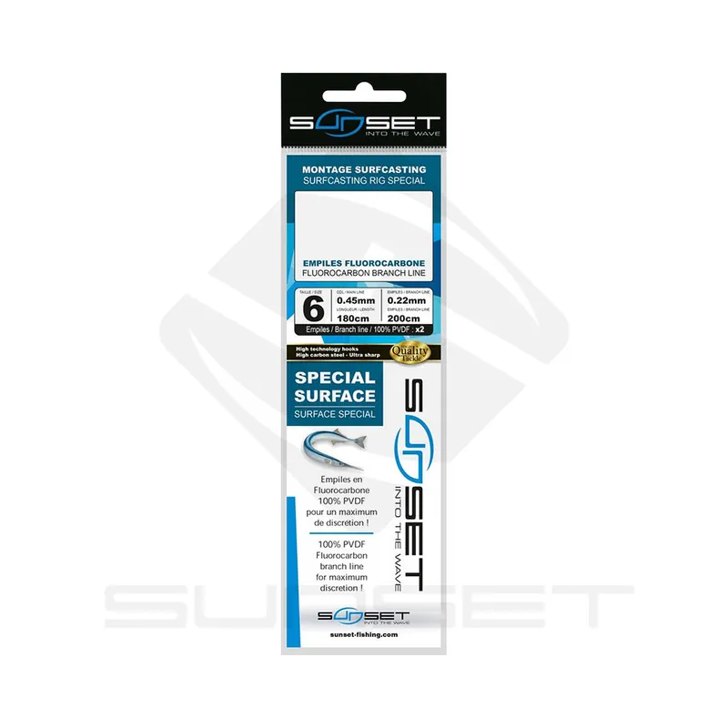 Expédié Aujourd'hui Bas de ligne Surfcasting RS Competition Special Surface T6 Sunset