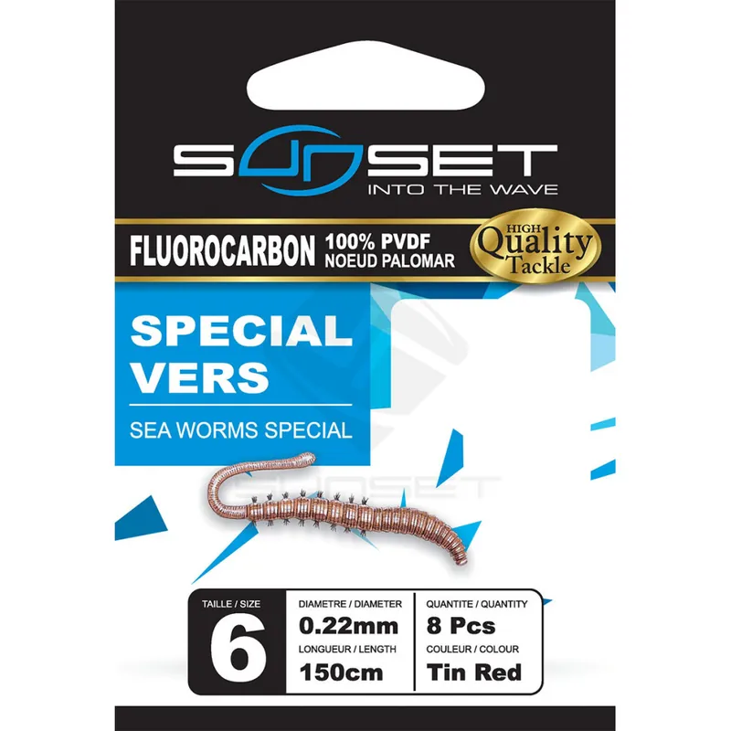 Acheter En Ligne Hameçon monté HS Special Vers Fluoro Sunset