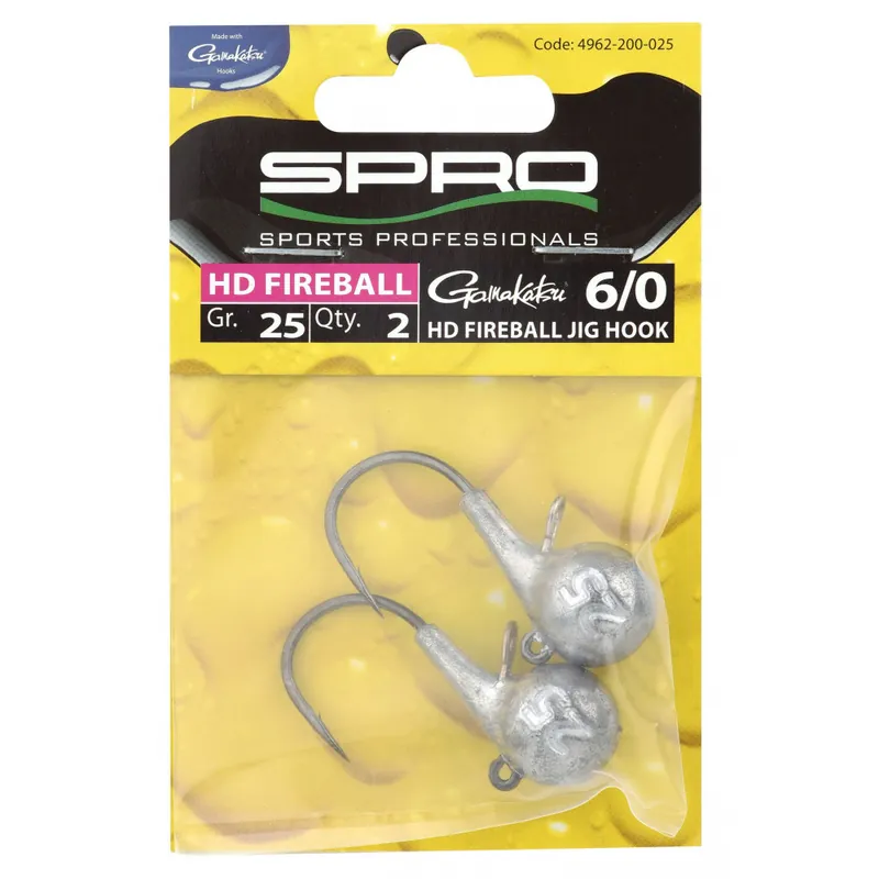 Tête plombée HD Fireball Jighead 6/0 Spro Livraison Express