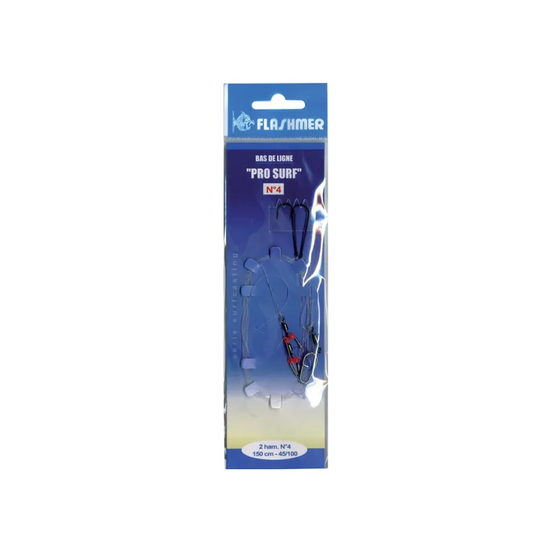 Nouvelle Collection Bas de ligne Surf Pro Surfcastinf 2 hameçons n°4