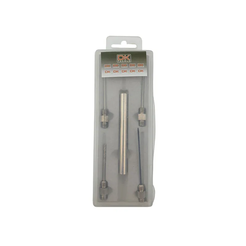 Vente Directe 4 aiguilles têtes interchangeables et manche inox Dk tackle