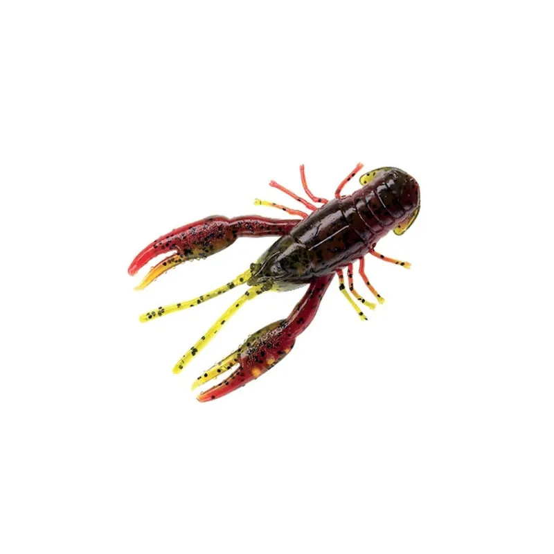 Yum 8X "Crawbug" 2" - Green Pumpkin Texas Red 10 Commander Vite