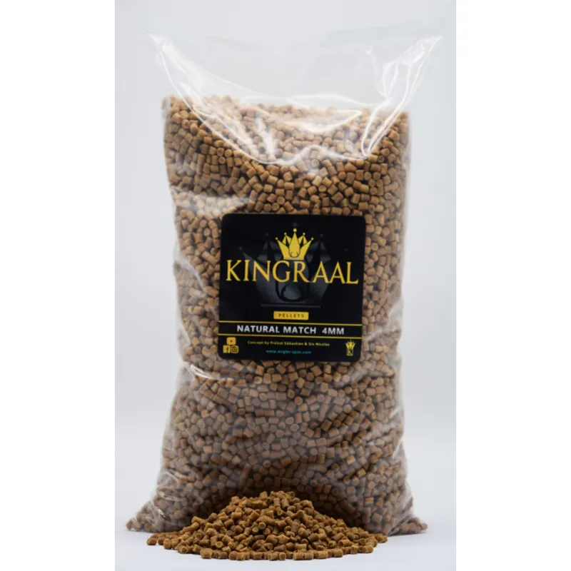 Dernier Modèle Pellet Natural Match 4 Mm 1.750Kg Kingraal