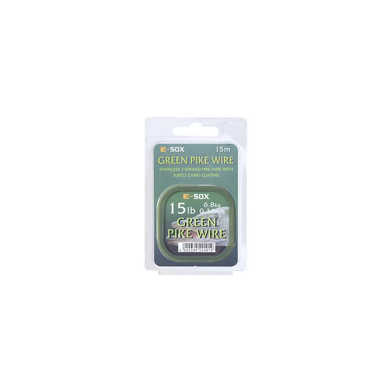 Green Pike Wire E-Sox Drennan 15m Meilleur Prix