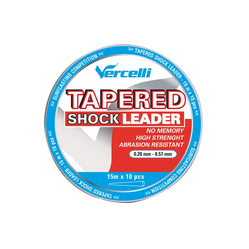 Expédition Rapide Tête de ligne Tapered Shock Leader 15m