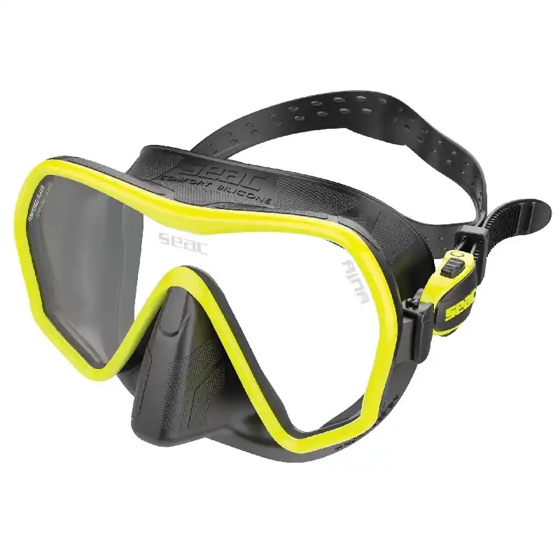 Commande En Gros Masque Seac sub Ajna Noir/Jaune
